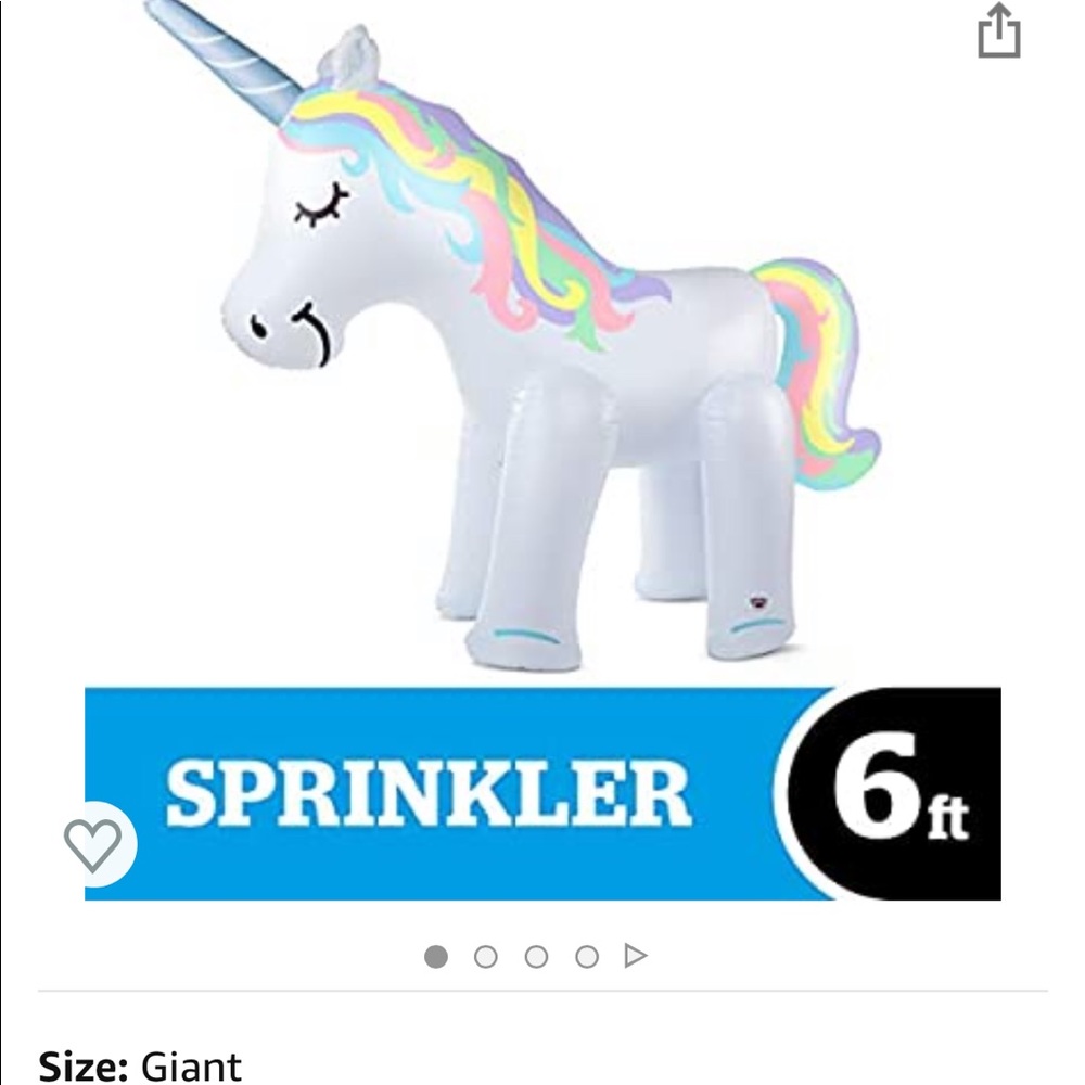 Big mouth unicorn sprinkler